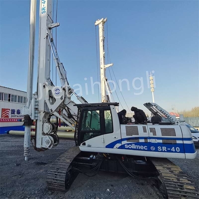 quality  Kelly Miniature Used Rotary Drilling Rig SR40 50M Used Piling Rig For Construction factory