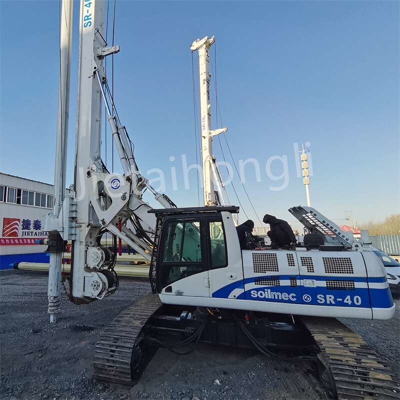 Kelly Miniature Used Rotary Drilling Rig SR40 50M Used Piling Rig For ...