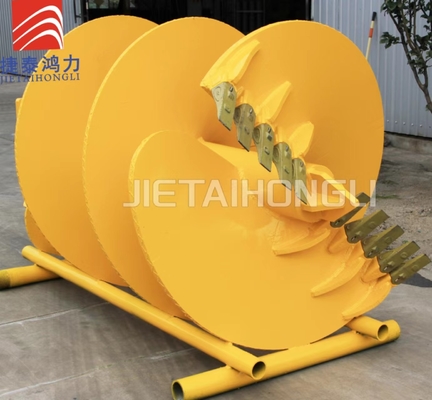 Straight Soil Teeth Rock Drilling Auger 600mm 800mm 1000mm Bauer Soilmec Imt 200*200