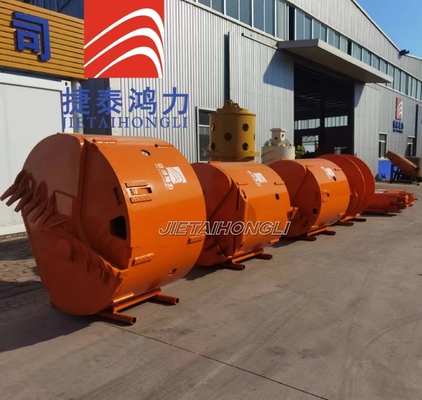Soil Rock Drilling Bucket Flat Teeth Customized Od 800-2800mm