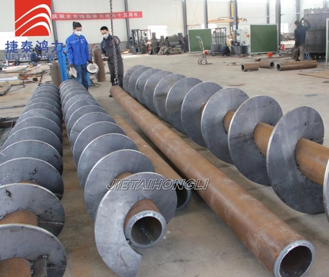 Rotary Drilling Rig Continuous Flight Auger Od280mm Length 10m Flight Thickness 25mm