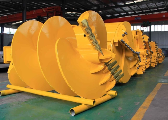 New Pile Drivers Soil Layers Rock Drilling Auger With Soil Teeth For Piling Rig