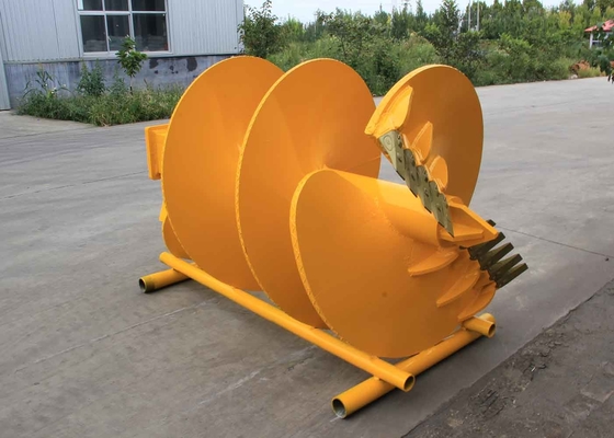 Double Cut Soil Or Rock Drilling Auger And Auger Teeth Drilling Buckets