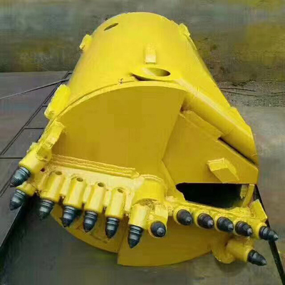 Rotary Rock Drilling Bucket With Bullet Teeth  , Q355d Bored Piling Rock Bucket