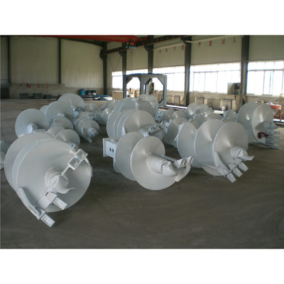 Foundation Pile Construction Sand Soil Drill Auger Durable With Flat Teeth