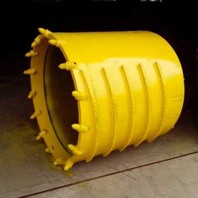 Hard Ground Q355d Rock Core Barrel Bucket With Bullet Teeth