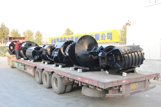 Adjustable Cutting Arms Belling Bucket , Foundation Piling Bell Bucket 16-30mm Thickness