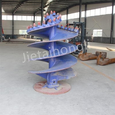 Carbon Steel Drilling Auger Bucket For Piling Rig Rotary Drilling Rig