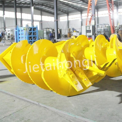 Flat Earth Conical Rock Drilling Auger Bucket Wrapped with aluminum film
