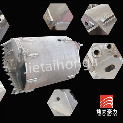 JTHL Double Bottom Rock Teeth Bucket Welding For Rotary Drilling Rig