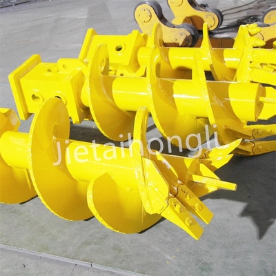 Flat Earth Rock Drilling Auger Single Cut And Double Cut Conical Auger Bucket