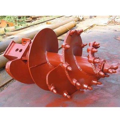 Rock Soil Piling Drill Auger Conical Rock Auger 16-30mm Matched For Piling Rig